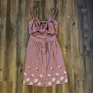 Reformation Plaid Gingham Dress